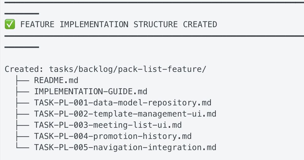 From Spec-Driven Development to Feature Plan Development